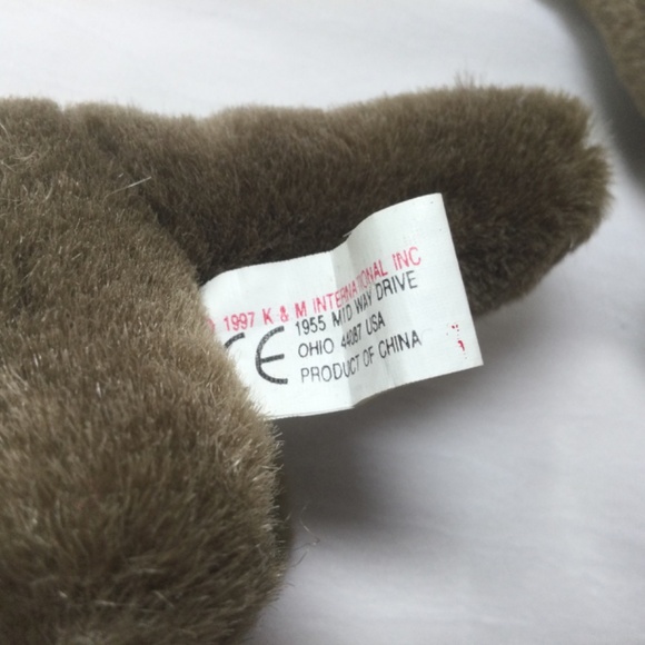 Collectible Plush Otters Pair K & M International 1997 Soft, Cute Vintage - Picture 9 of 11